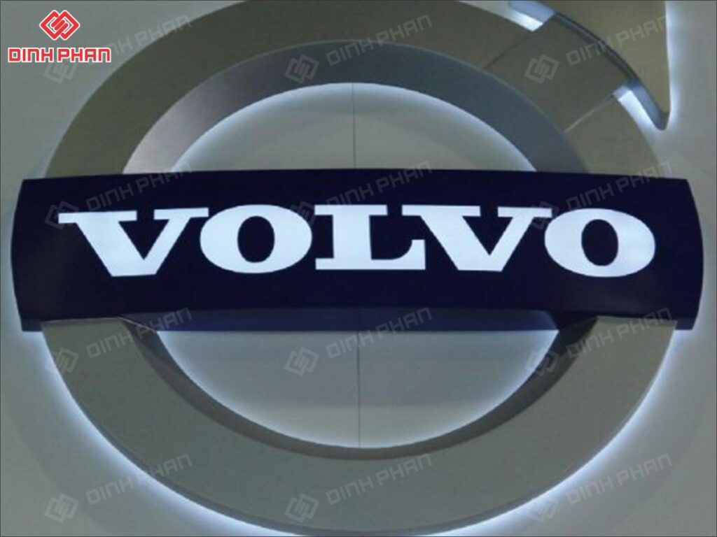 Xi mạ logo volvo