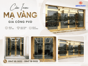 cua inox ma vang gia cong pvd