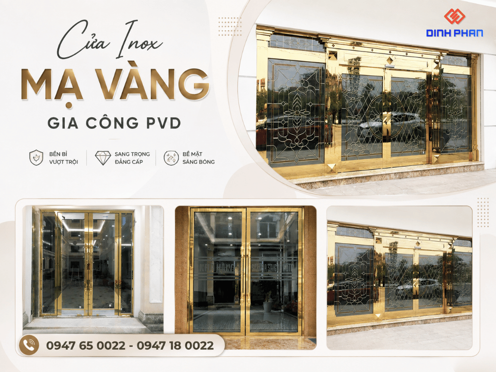 cua inox ma vang gia cong pvd