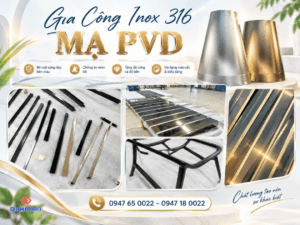 gia cong inox 316 ma pvd